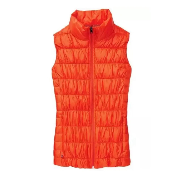 Athleta Downalicious Deluxe Vest, Orange Size XXS Lightweight 1387 - Picture 1 of 10
